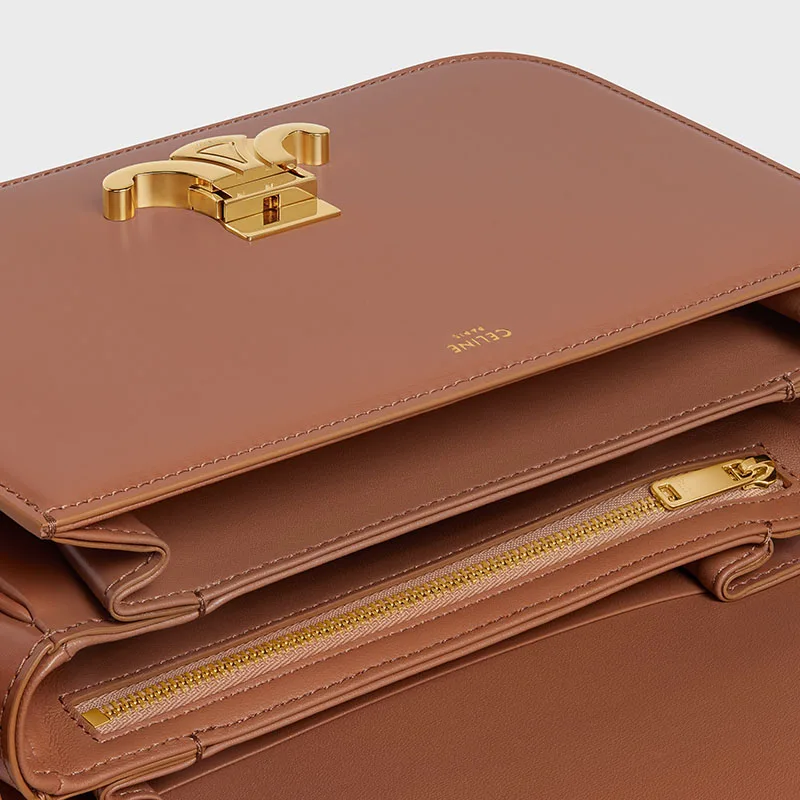 CLASSIQUE TRIOMPHE BAG IN SHINY CALFSKIN