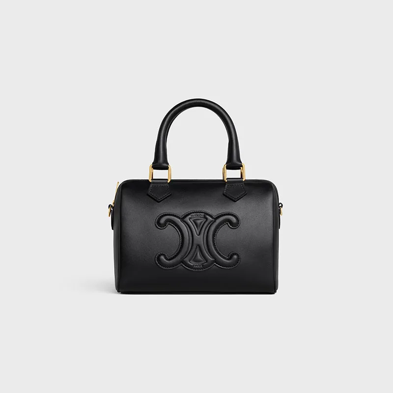 SMALL BOSTON CUIR TRIOMPHE IN SMOOTH CALFSKIN