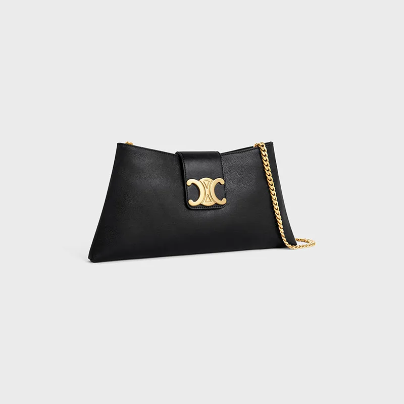 WILTERN CLUTCH TRIOMPHE SOFT IN SMOOTH CALFSKIN