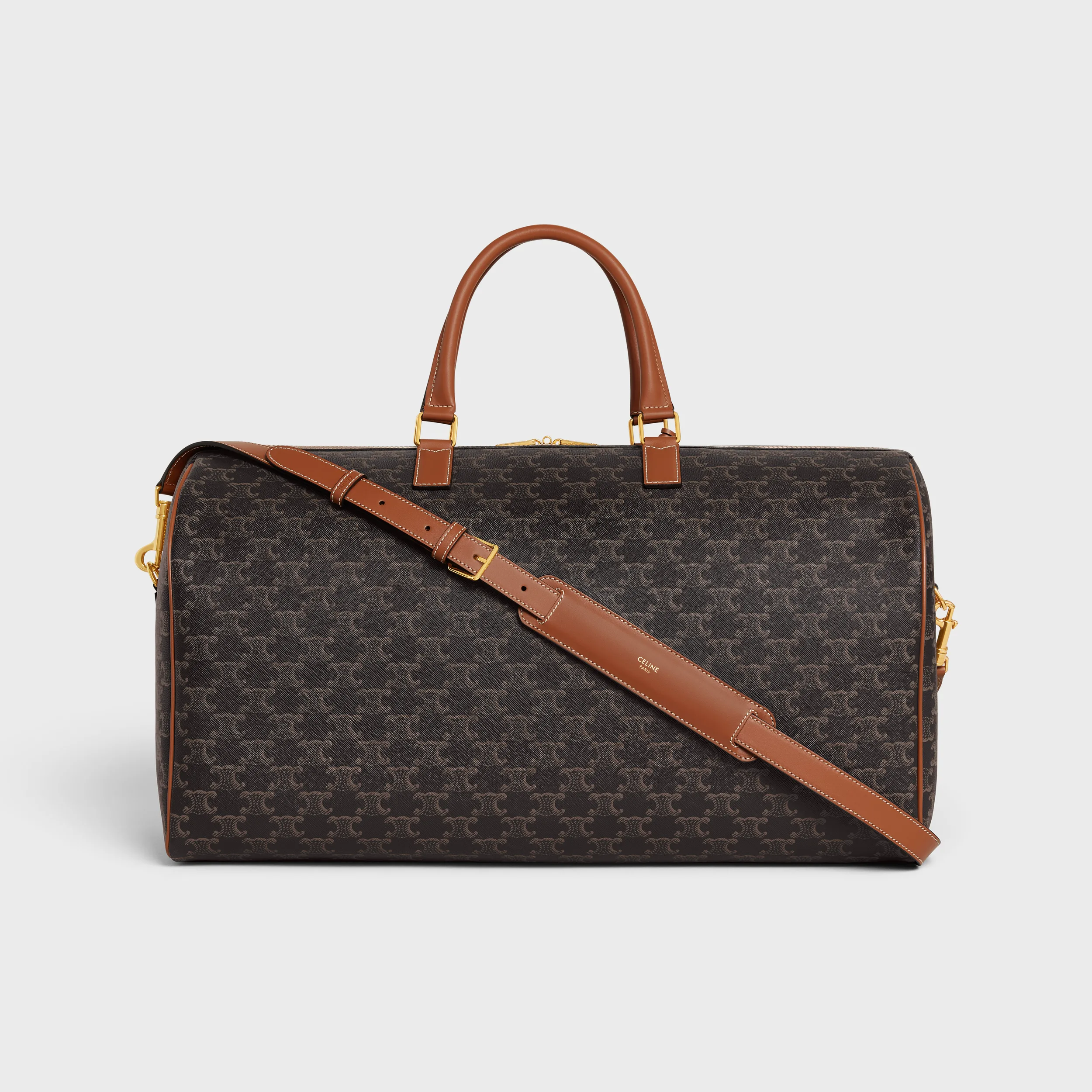 Large Voyage bag in Triomphe Canvas with Print