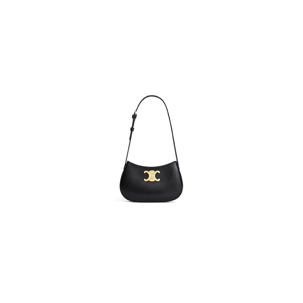 CELINE TILLY medium bag in shiny calf leather