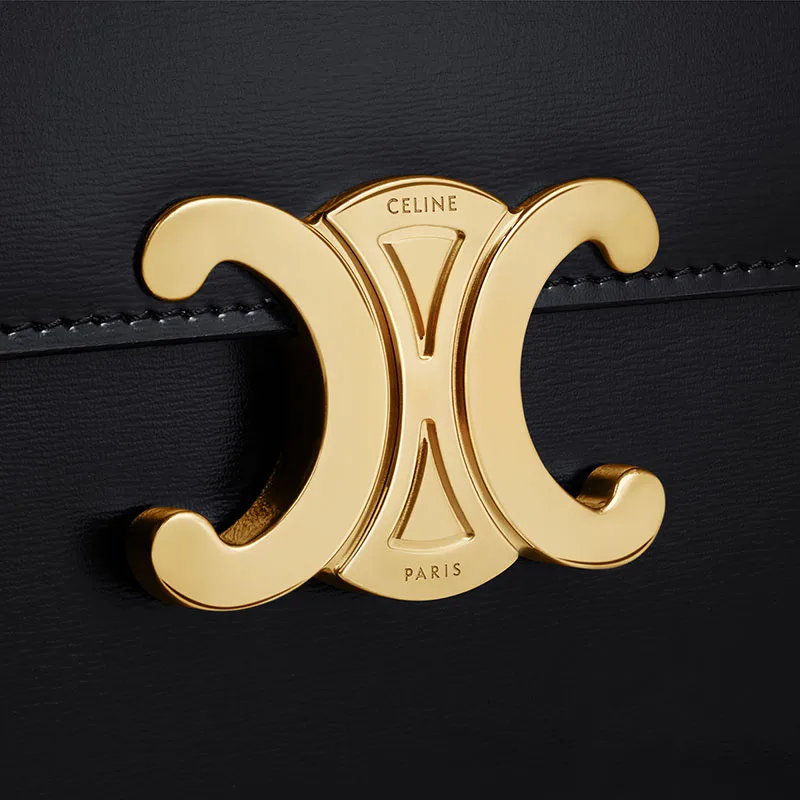COLLEGE TRIOMPHE BAG IN SHINY CALFSKIN