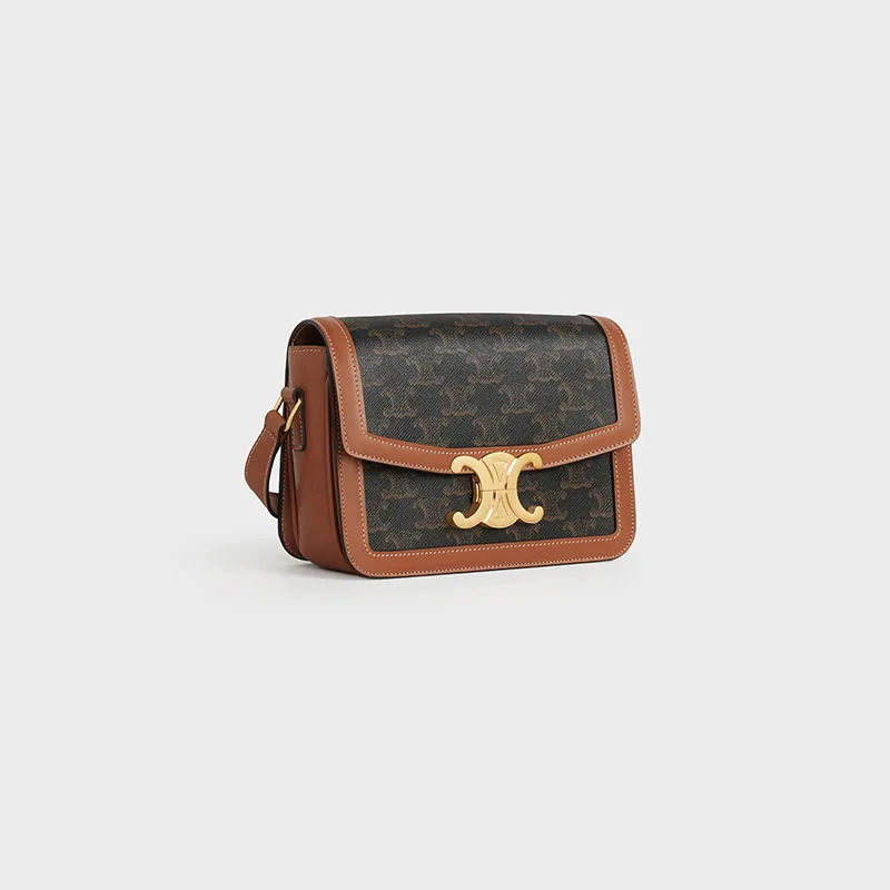 TEEN TRIOMPHE BAG IN TRIOMPHE CANVAS AND CALFSKIN