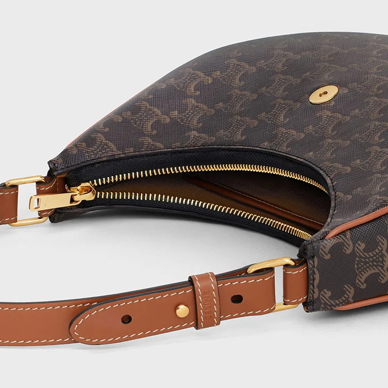 AVA TRIOMPHE SOFT BAG IN TRIOMPHE CANVAS AND CALFSKIN