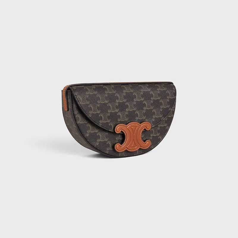 BESACE CUIR TRIOMPHE IN TRIOMPHE CANVAS AND CALFSKIN