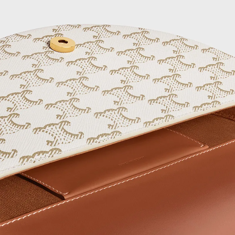 BESACE CUIR TRIOMPHE IN TRIOMPHE CANVAS AND CALFSKIN
