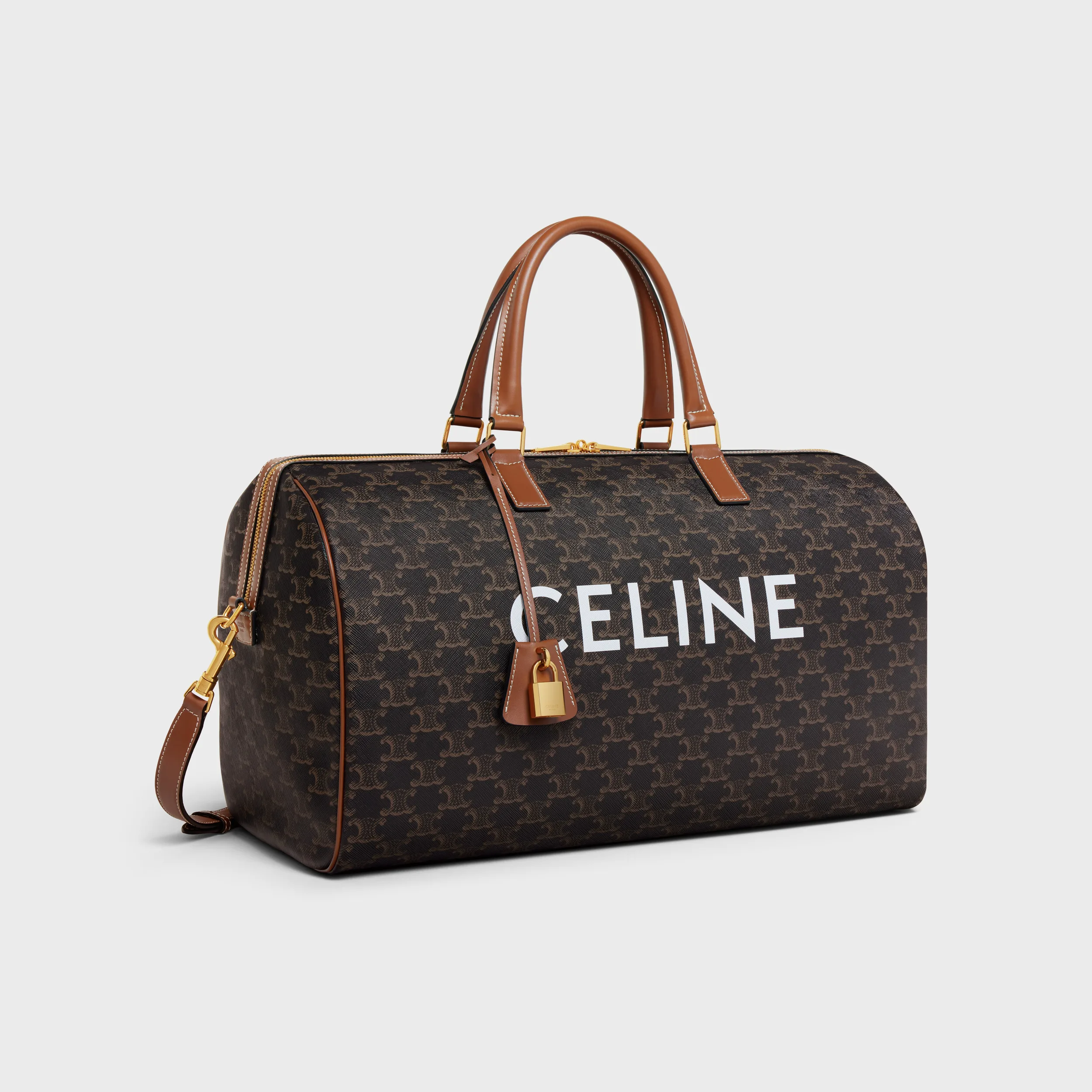 Medium Travel Bag in Triomphe Canvas with Print
