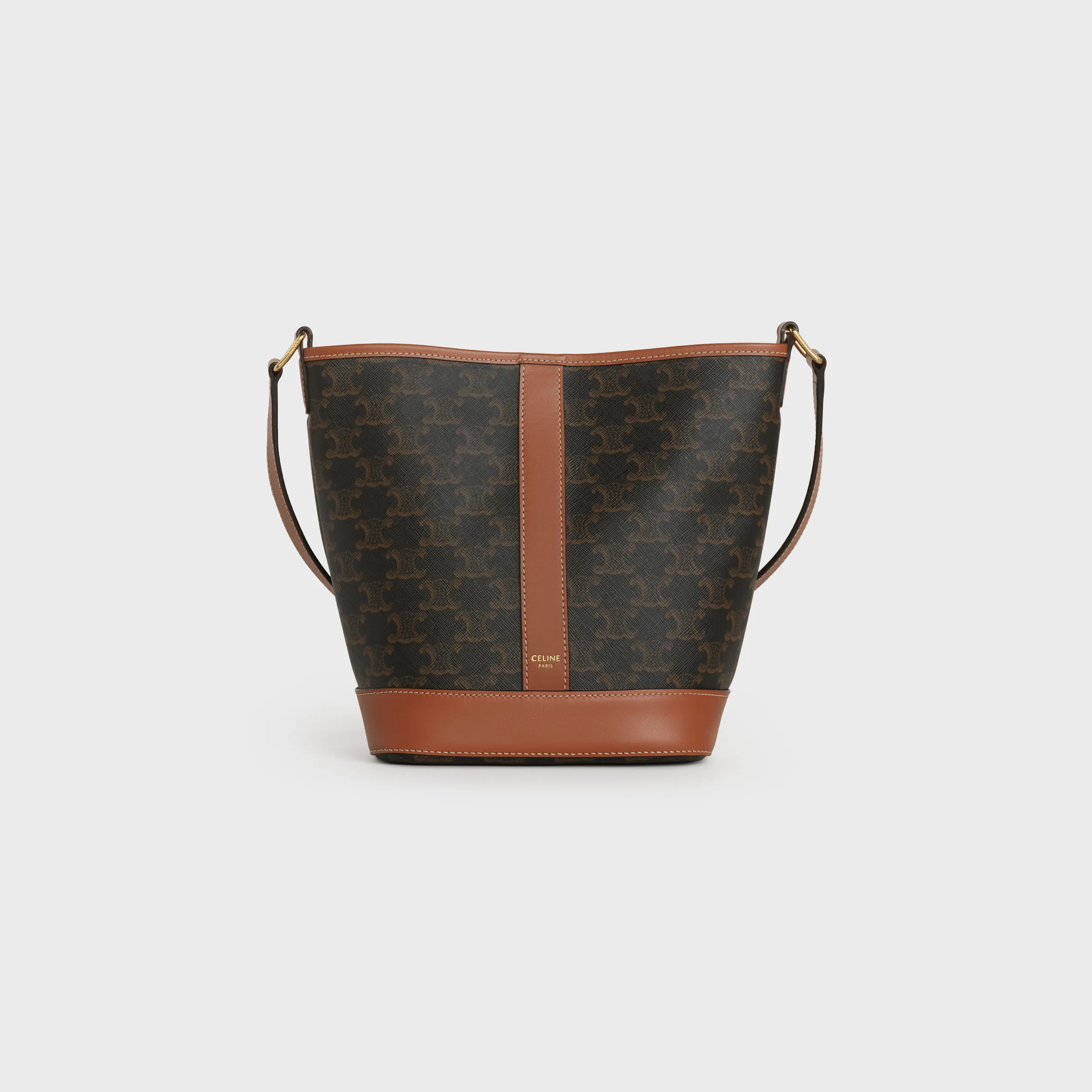 Small Bucket in Triomphe Canvas and calfskin