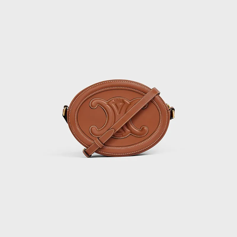 OVAL BAG CUIR TRIOMPHE IN SMOOTH CALFSKIN