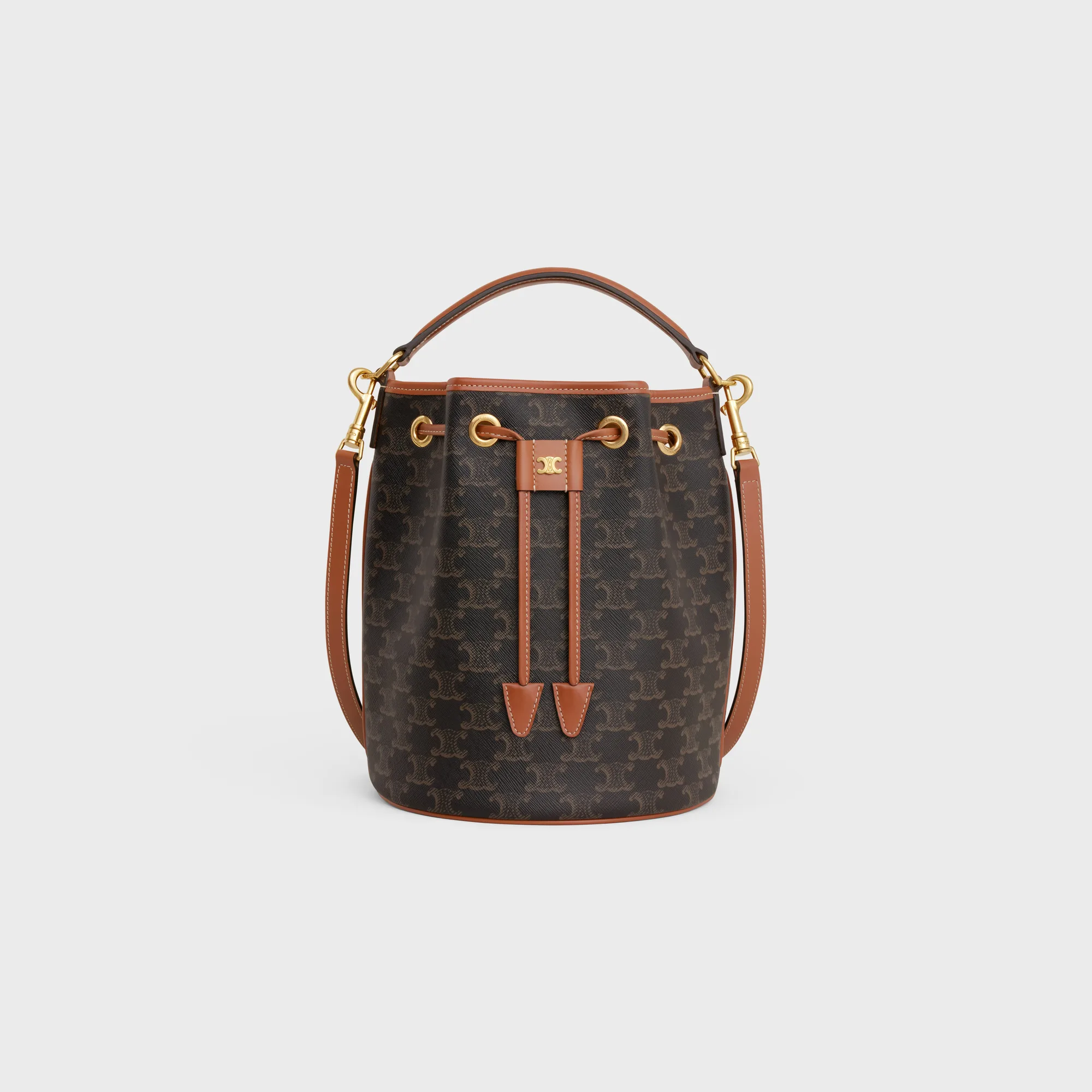 CLARA BAG in TRIOMPHE CANVAS & CALFSKIN