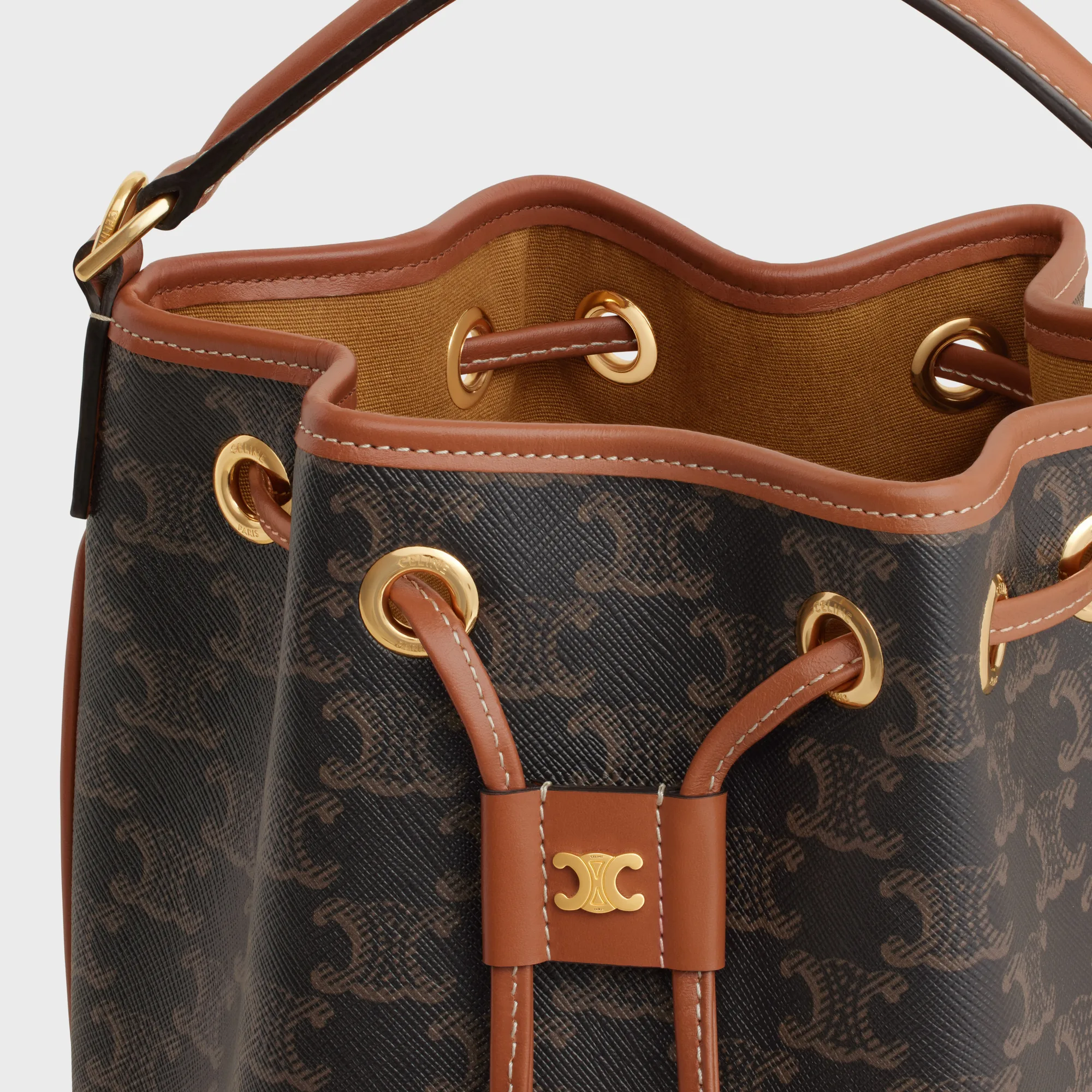 CLARA BAG in TRIOMPHE CANVAS & CALFSKIN