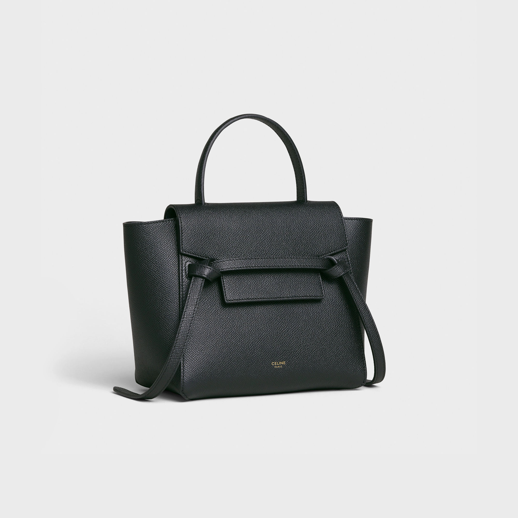 Nano Belt bag in grained calfskin