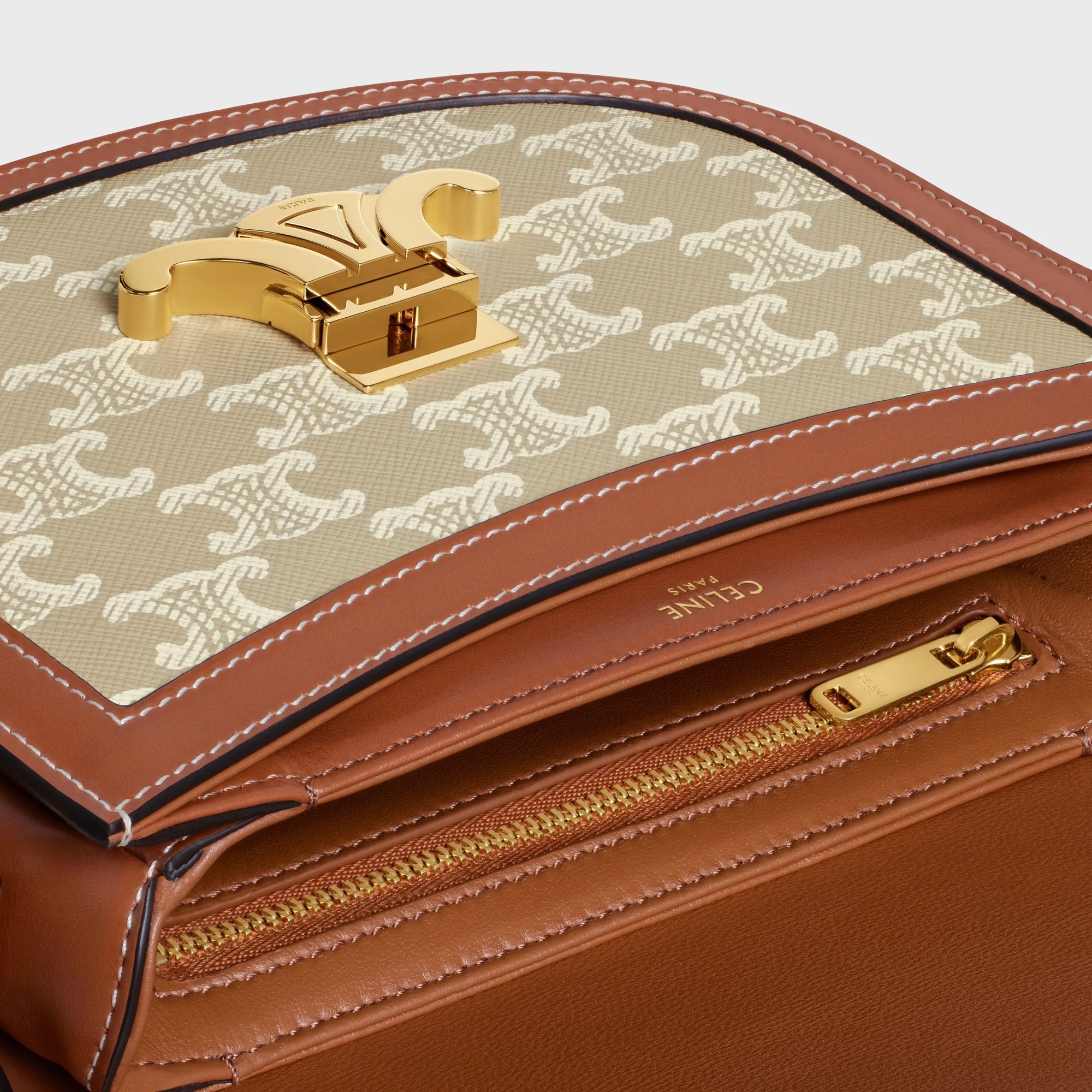 BESACE CLEA in Triomphe Canvas and calfskin