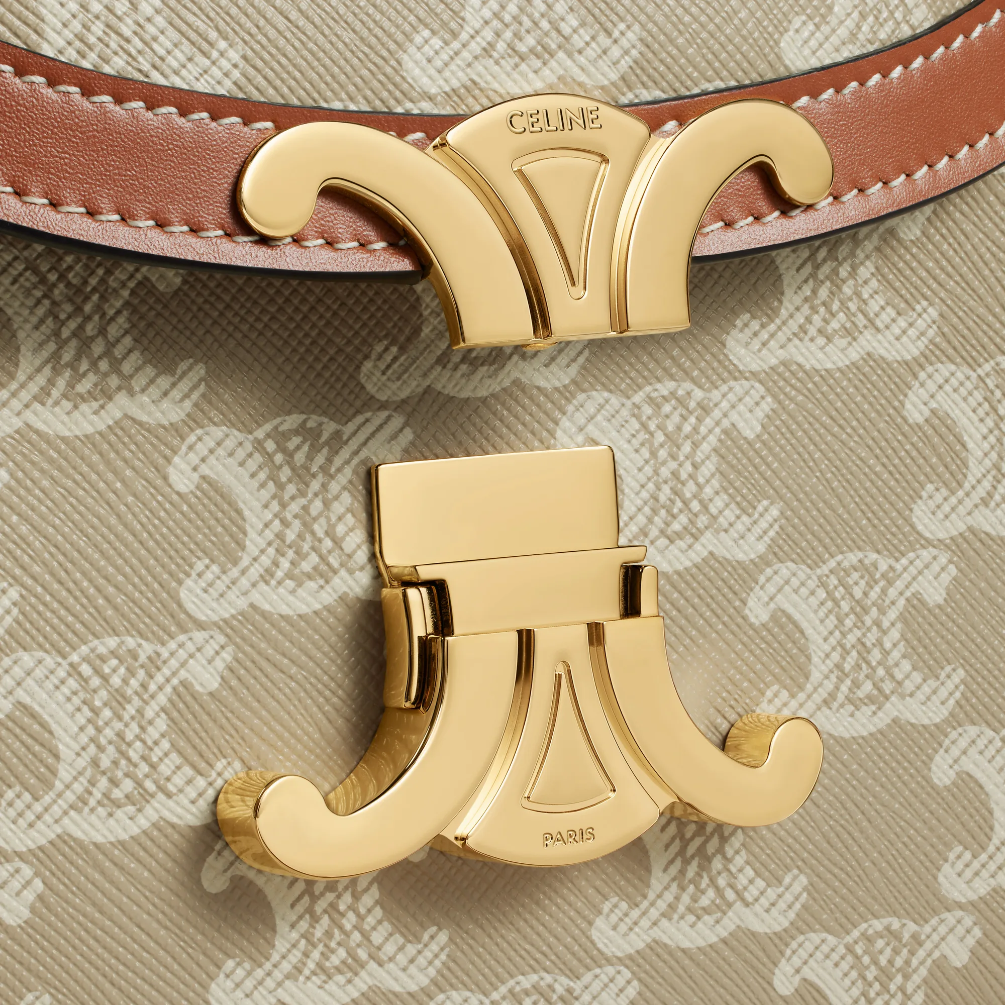 BESACE CLEA in Triomphe Canvas and calfskin
