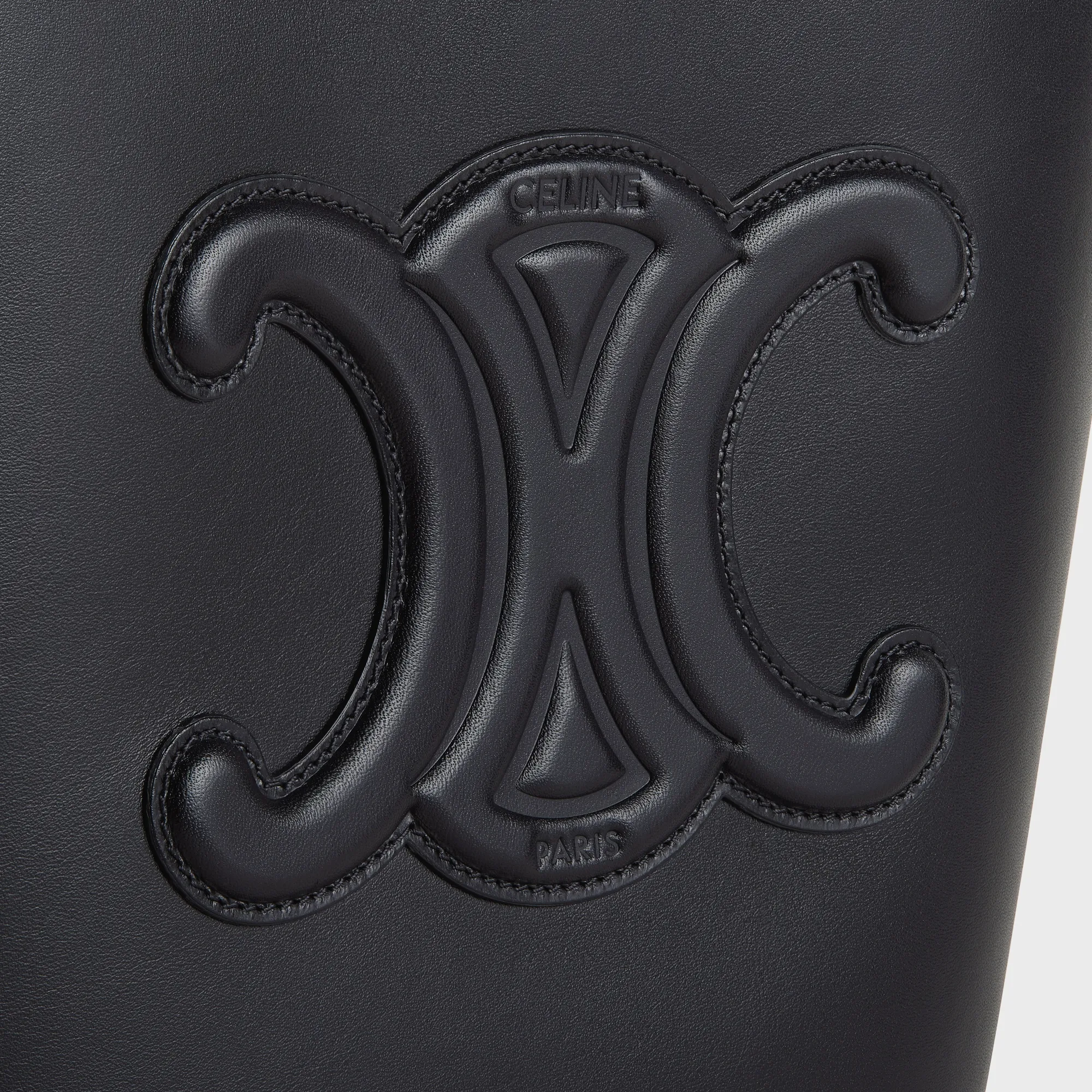 SMALL BUCKET CUIR TRIOMPHE in Smooth Calfskin