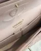 Chanel Medium Classic Double Flap Light Pink Caviar Light Gold Hardware