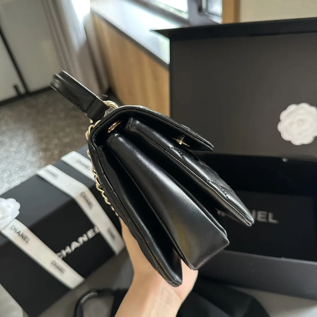 Flap Bag with Top Handle