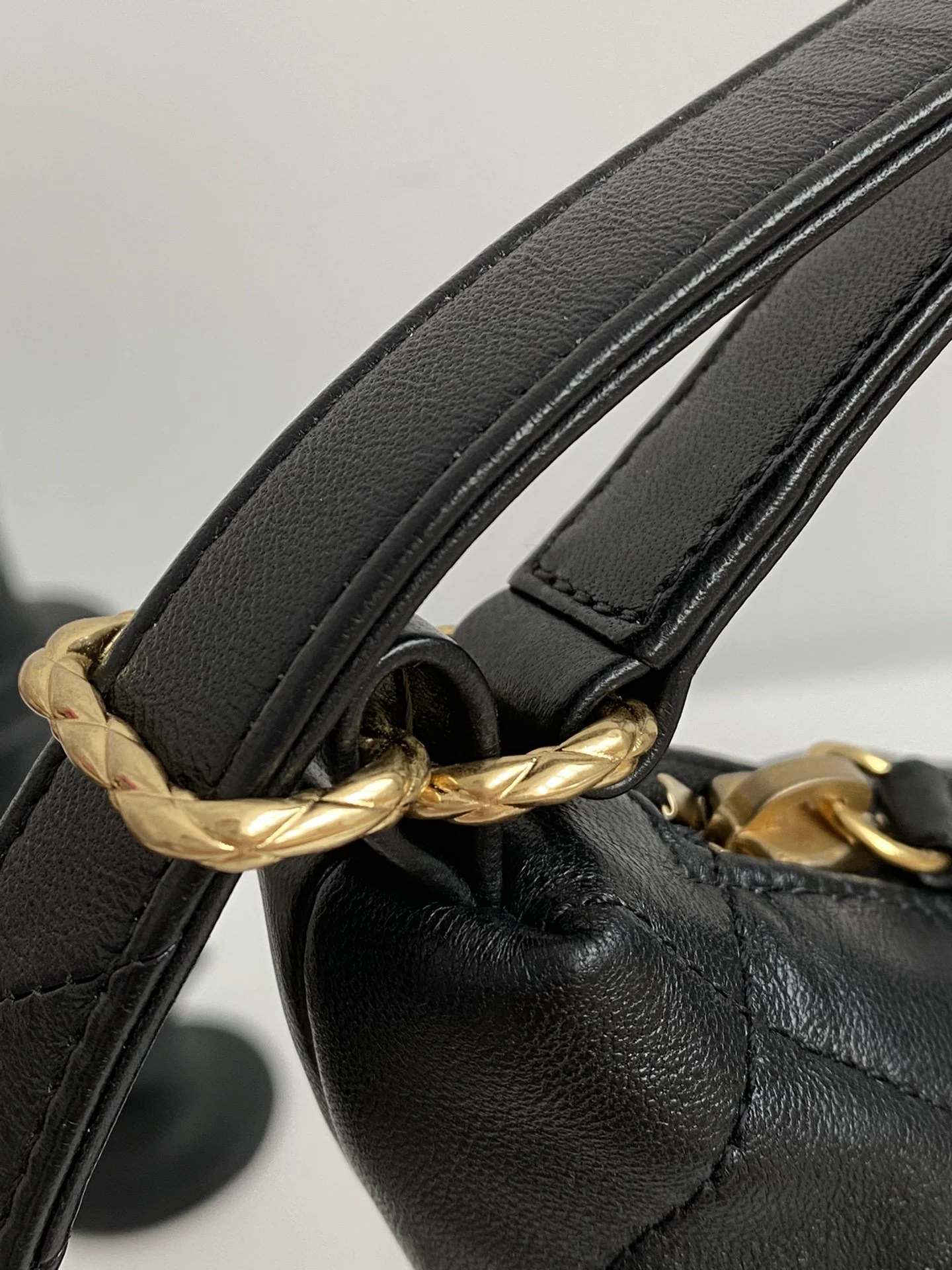 Chanel Maxi Hobo Bag Black For Women, Women’s Bags 13.7in/35cm AS3488 B08857 94305