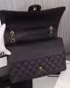 Chanel Classic Maxi Handbag Grained Calfskin & Gold Metal A01115