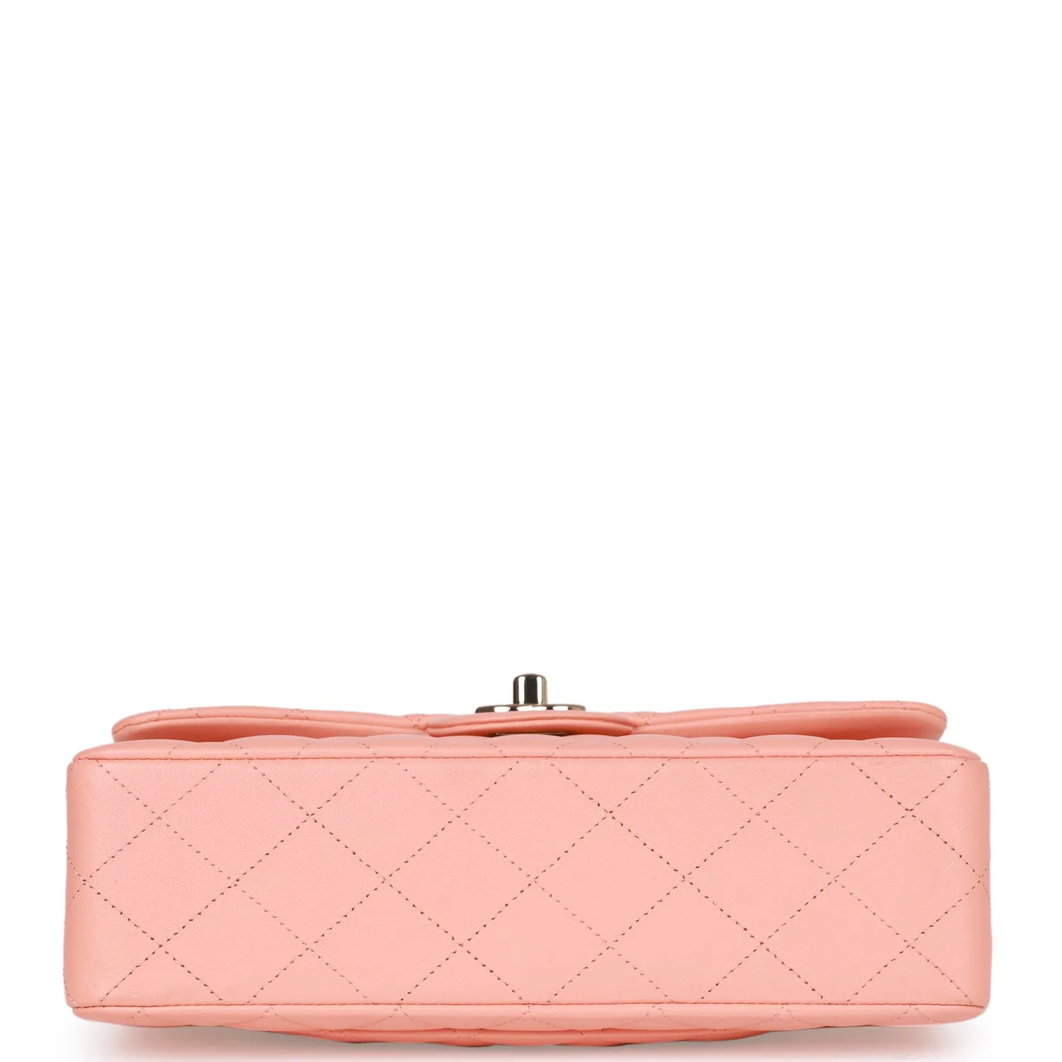 Small Classic Double Flap Pink Lambskin Light Gold Hardware