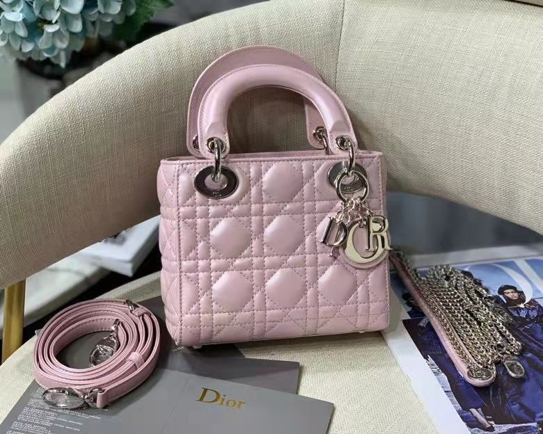Dior Timeless Mini Lady Dior Bag in Lambskin