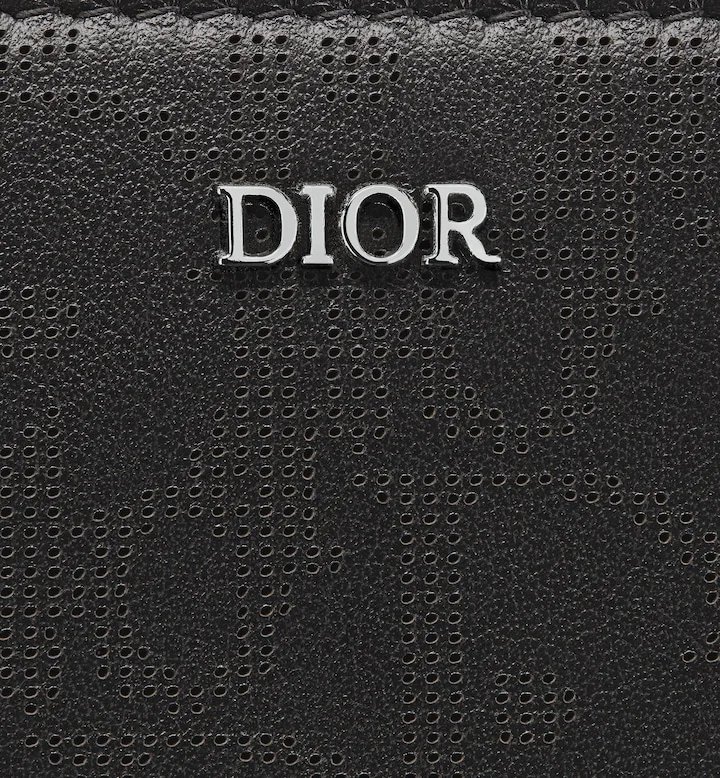 Zipped Long Wallet Black Oblique Galaxy Leather