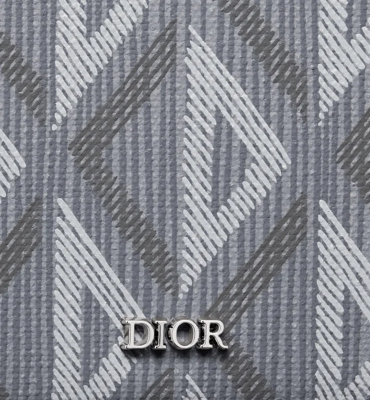 Bifold Wallet Gray CD Diamond Canvas