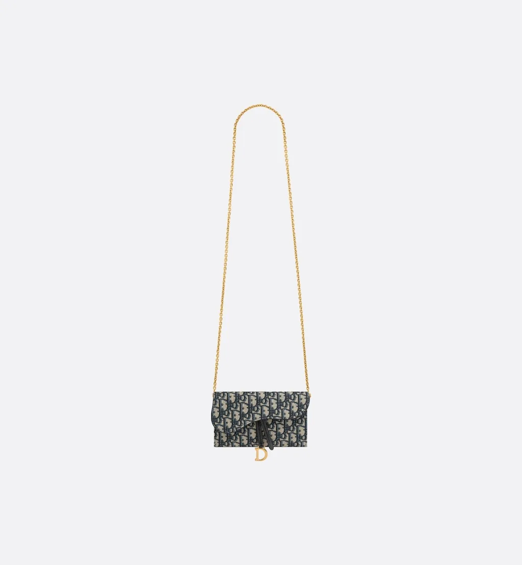 Long Saddle Wallet with Chain