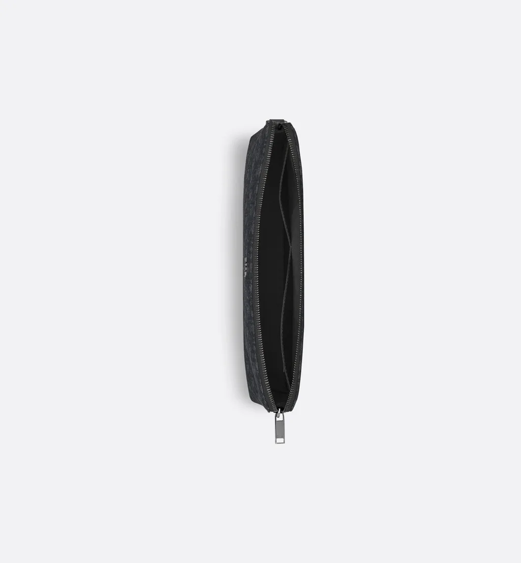 Pouch Black Oblique jacquard