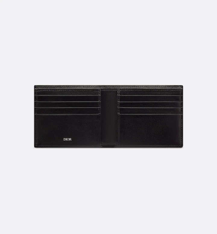Wallet Black Oblique Jacquard