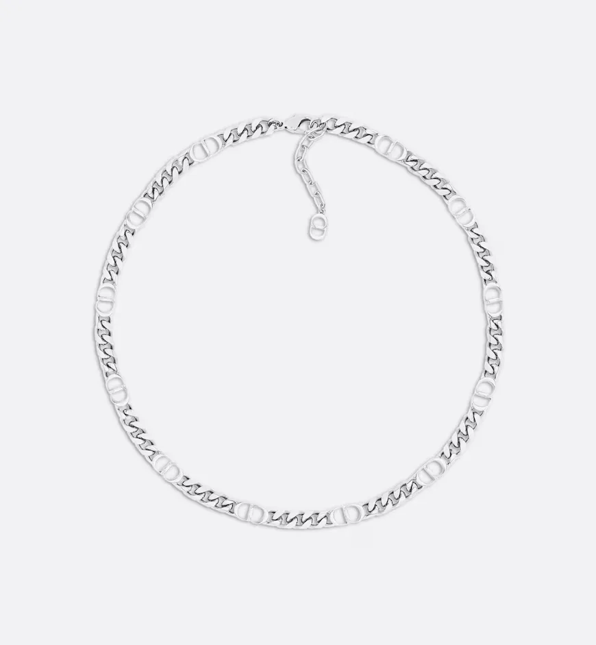 CD Icon Thin Chain Link Necklace