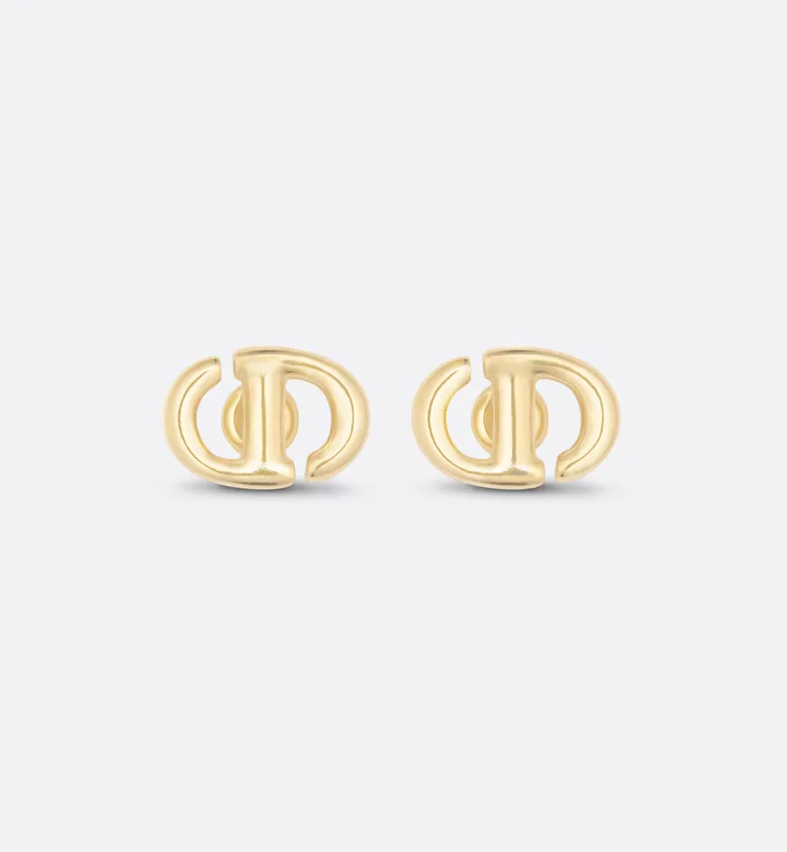 CD Navy Stud Earrings