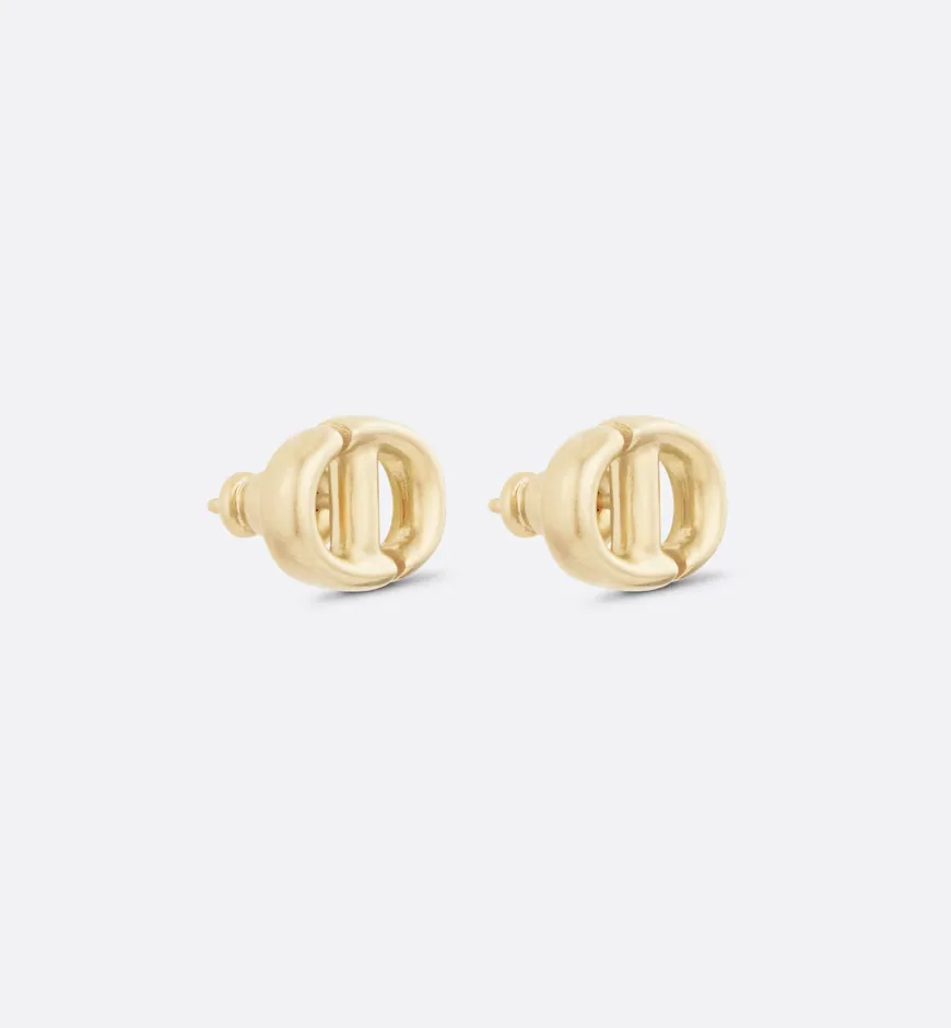 CD Navy Stud Earrings
