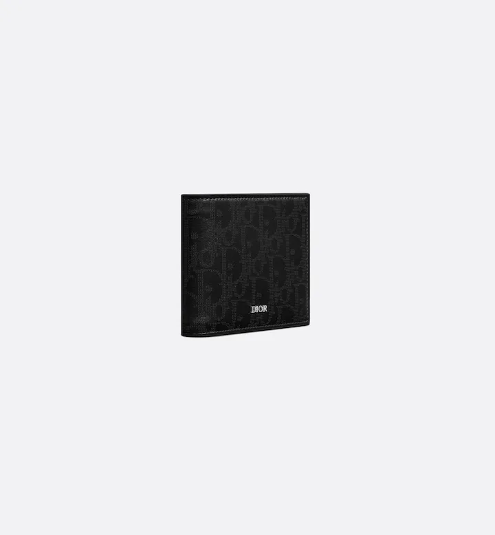Bifold Wallet Black Oblique Galaxy Leather