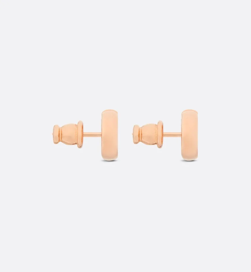CD Navy Stud Earrings