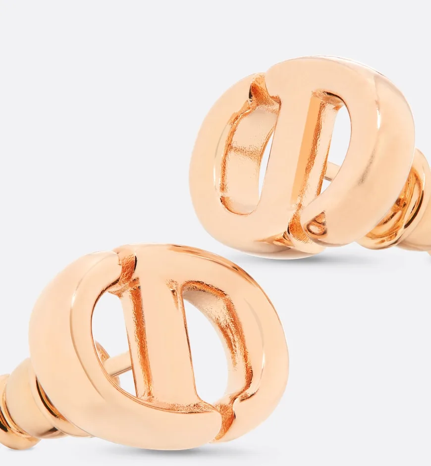 CD Navy Stud Earrings