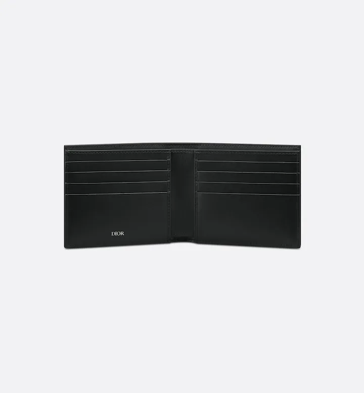 Bifold Wallet Black CD Diamond Canvas