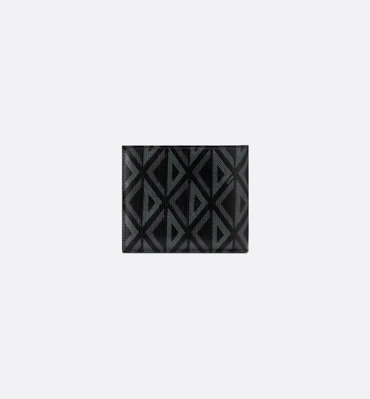 Bifold Wallet Black CD Diamond Canvas