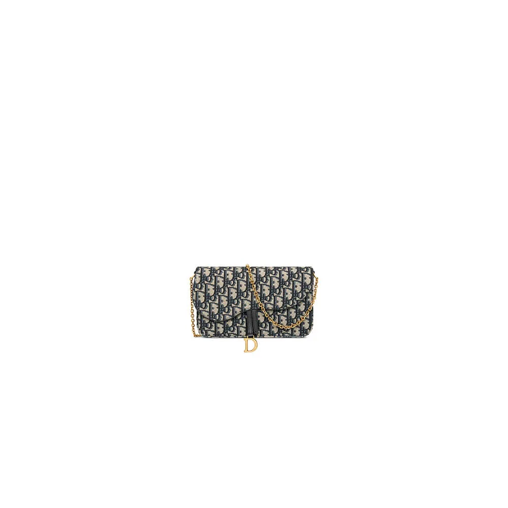 Dior Saddle Pouch with Chain