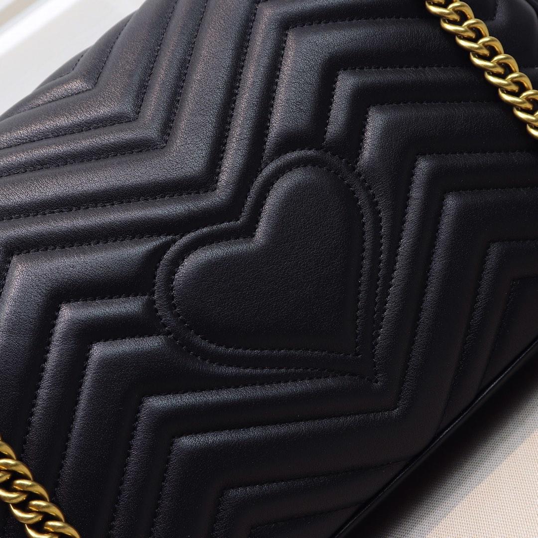 Gucci GG Marmont Small Shoulder Bag Black - Bag
