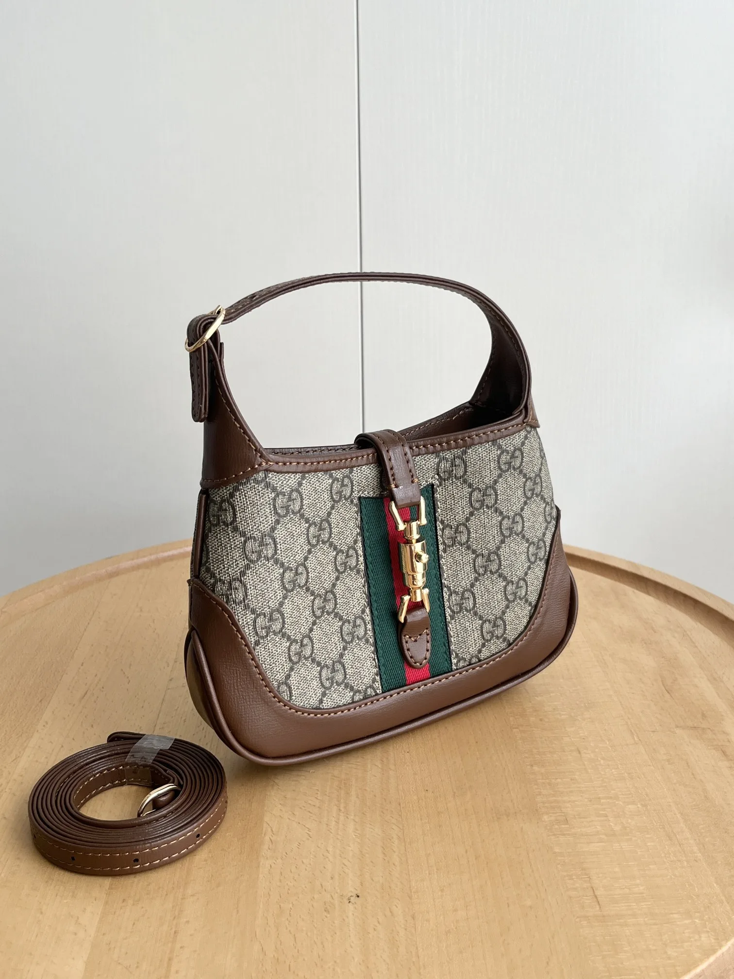 Gucci Jackie 1961 Shoulder Bag Mini GG Beige/Ebony - Bag