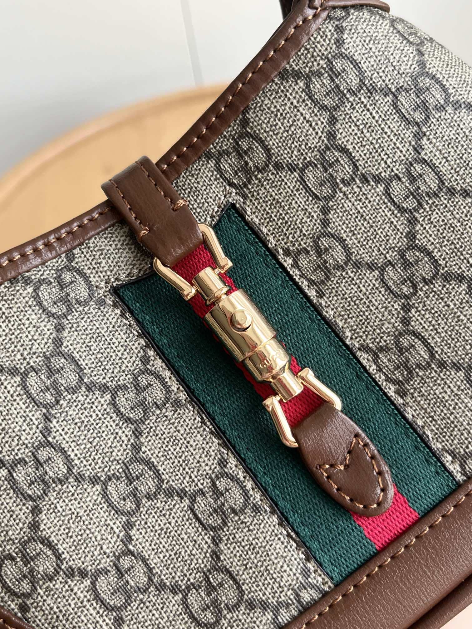 Gucci Jackie 1961 Shoulder Bag Mini GG Beige/Ebony - Bag