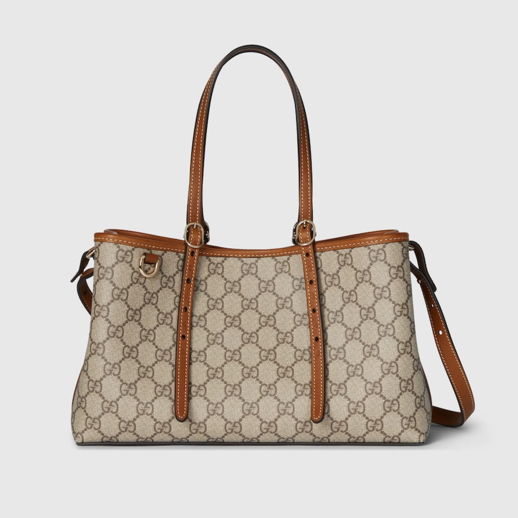 Gucci GG Emblem Medium brown tote bag