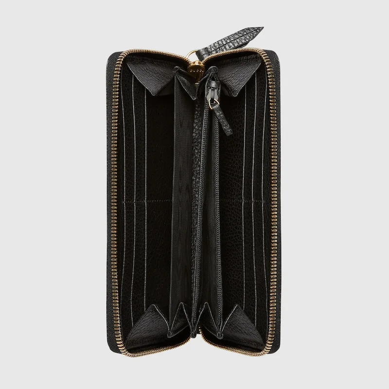 LEATHER ZIP AROUND WALLET