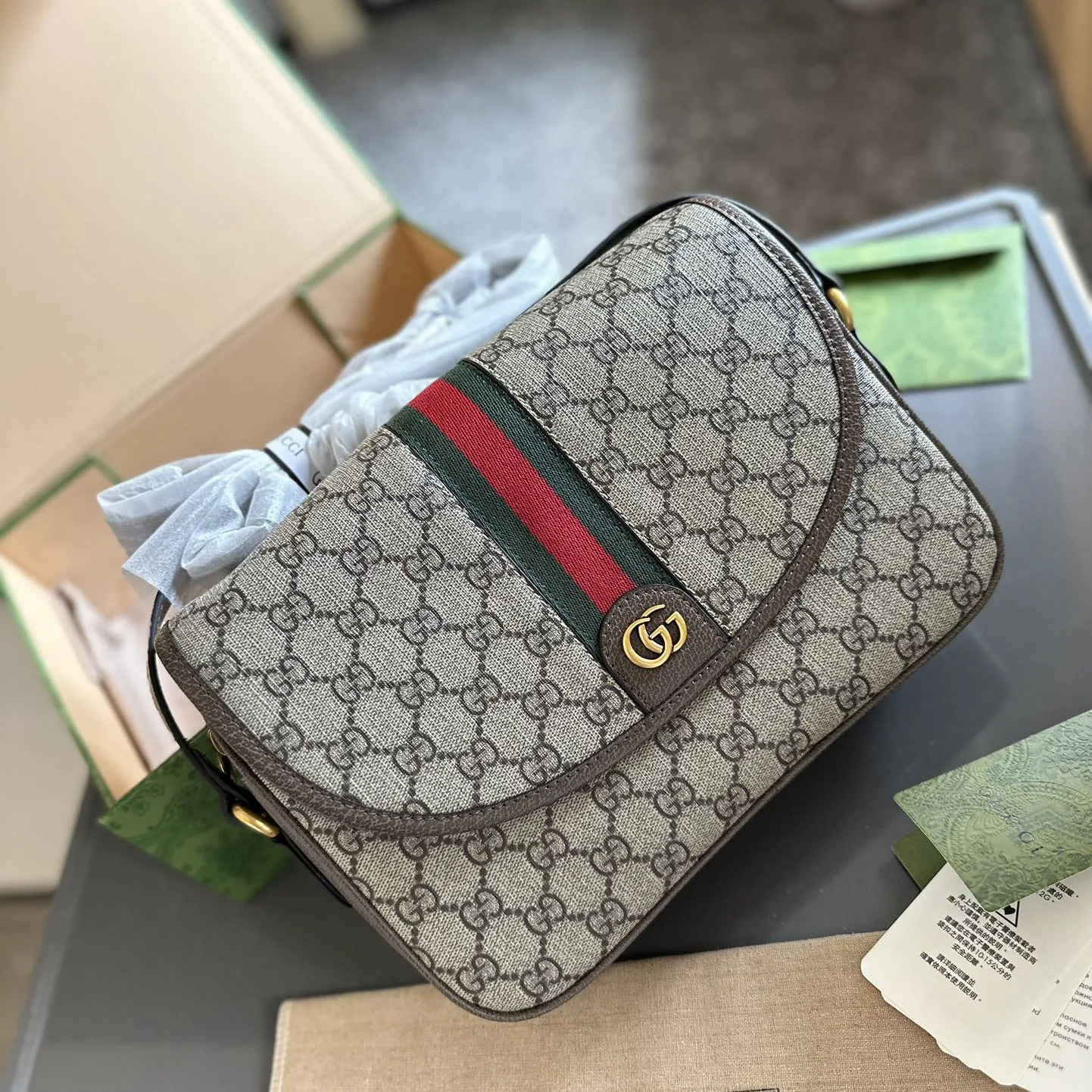 OPHIDIA SMALL SHOULDER BAG