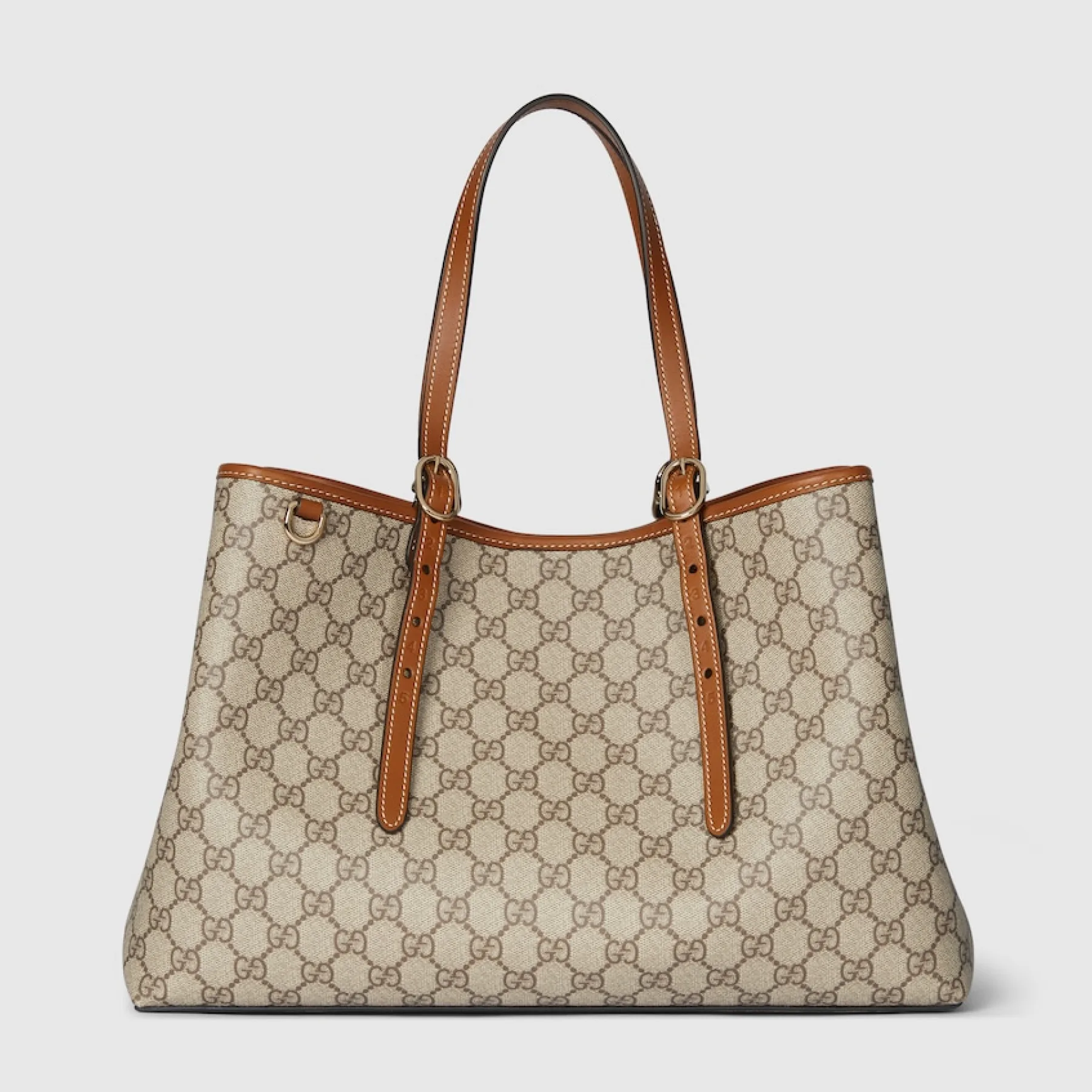 Gucci GG Emblem Large brown tote bag