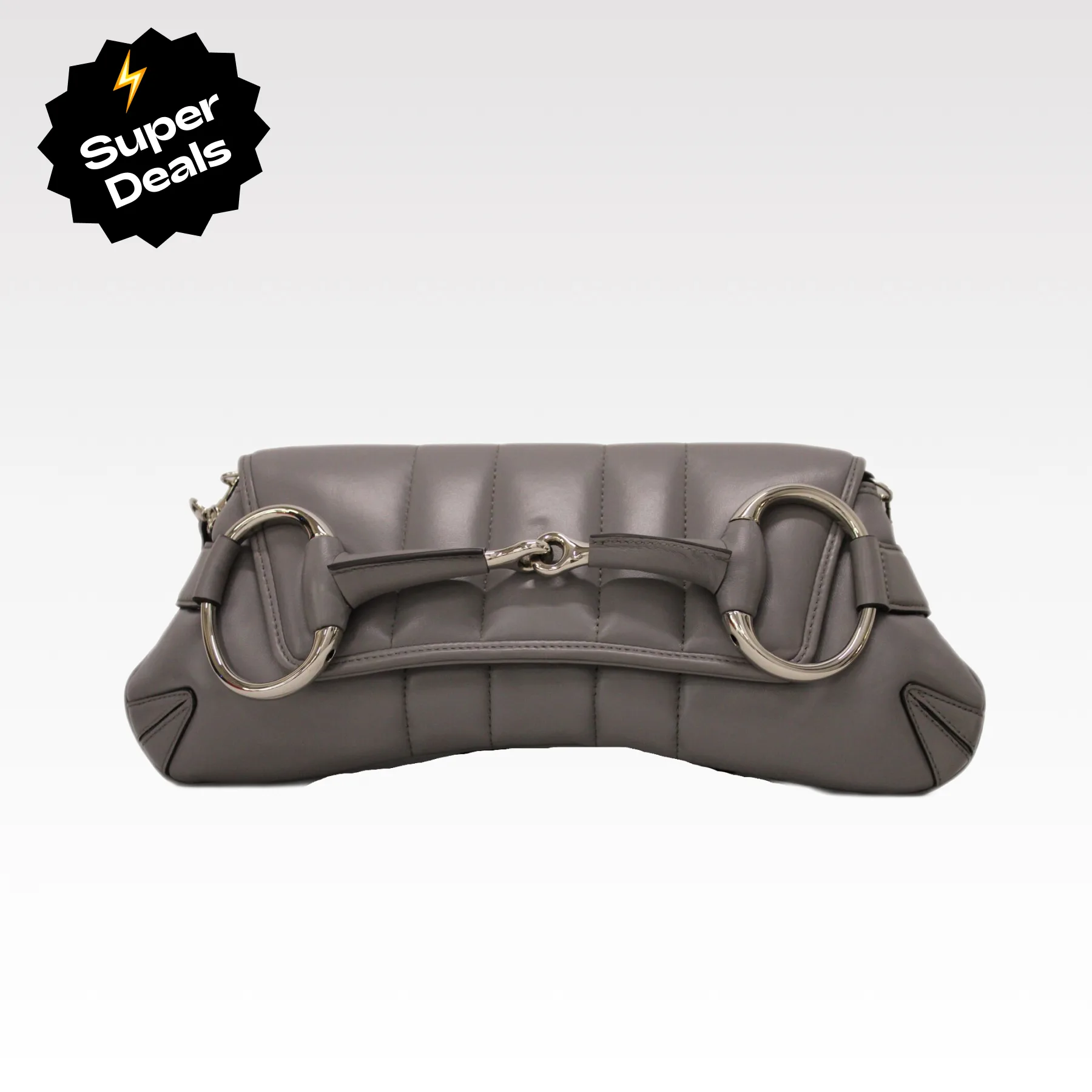 Gucci Horsebit Chain Small Shoulder Bag Taupe - Bag