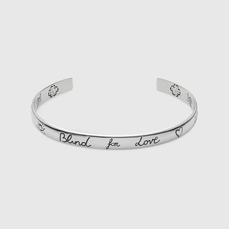 BLIND FOR LOVE' BRACELET IN SILVER