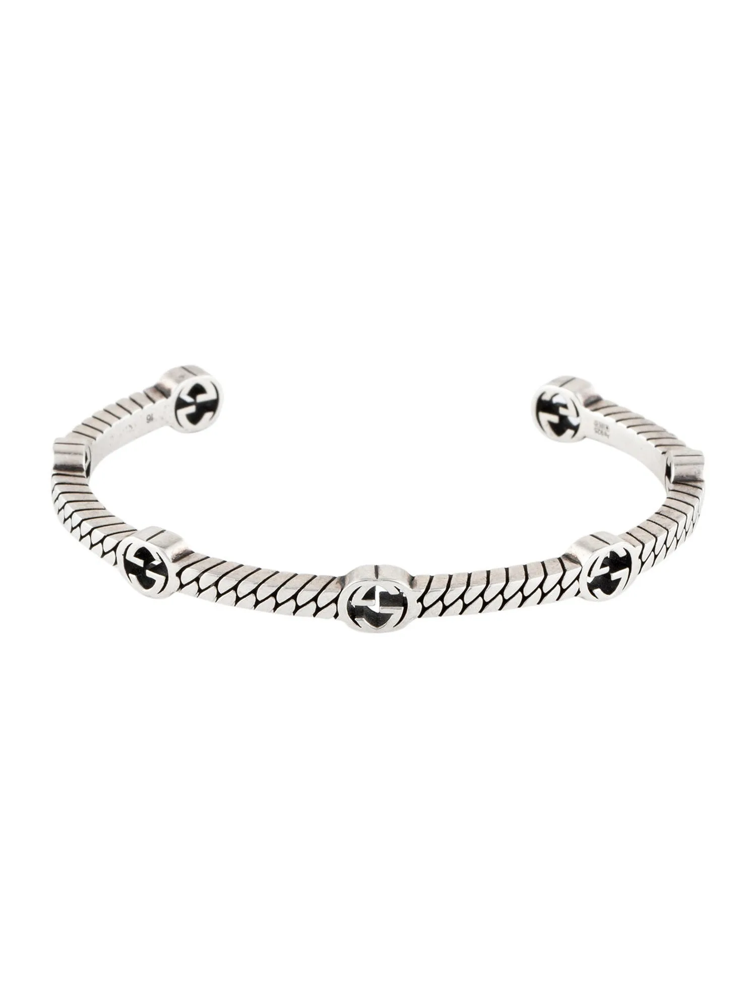 Thin Interlocking G Cuff Bracelet