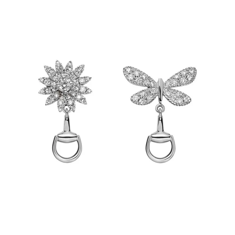 EARRINGS IN WHITE GOLD WITH DIAMONDS